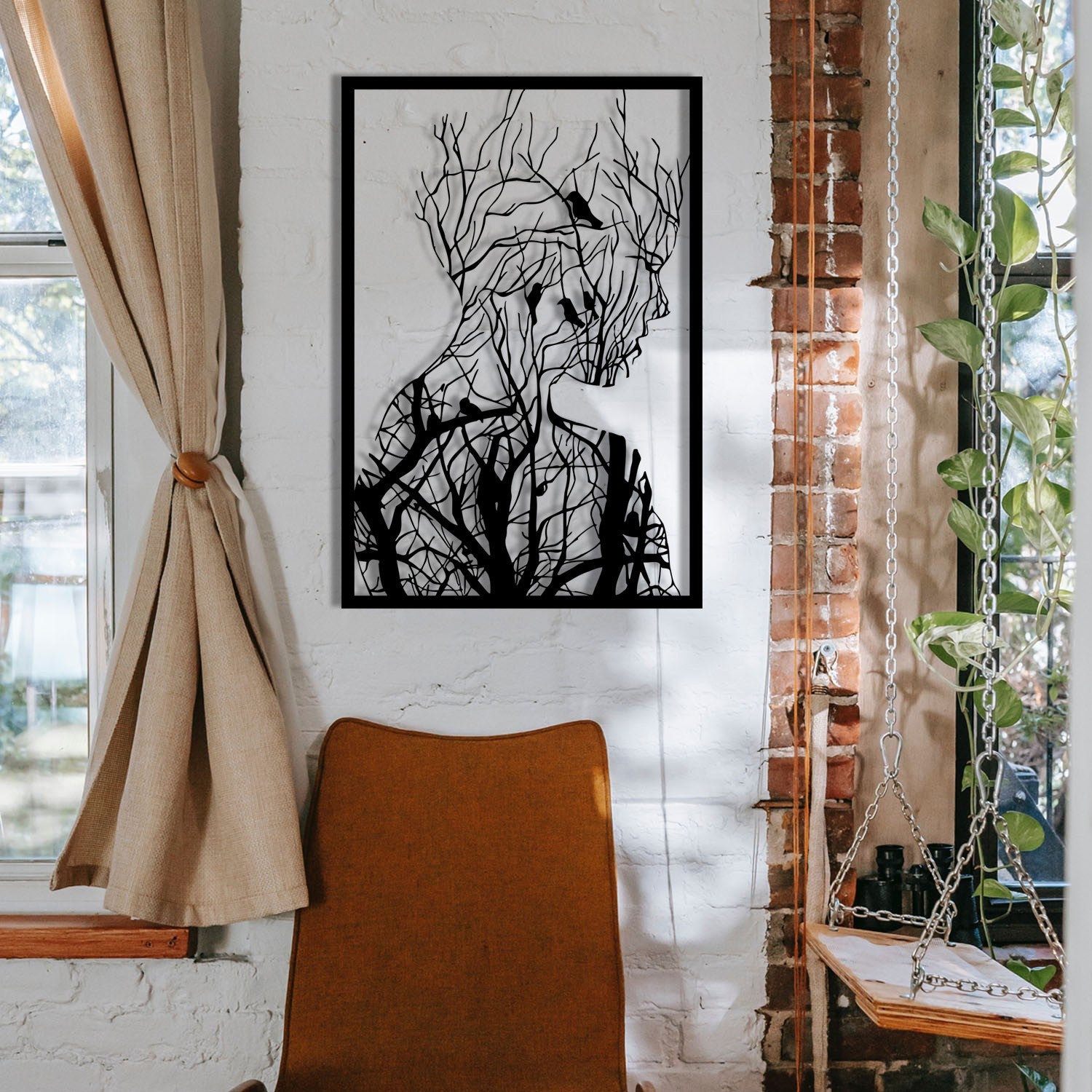 Accessoire mural en métal décoratif Arakan