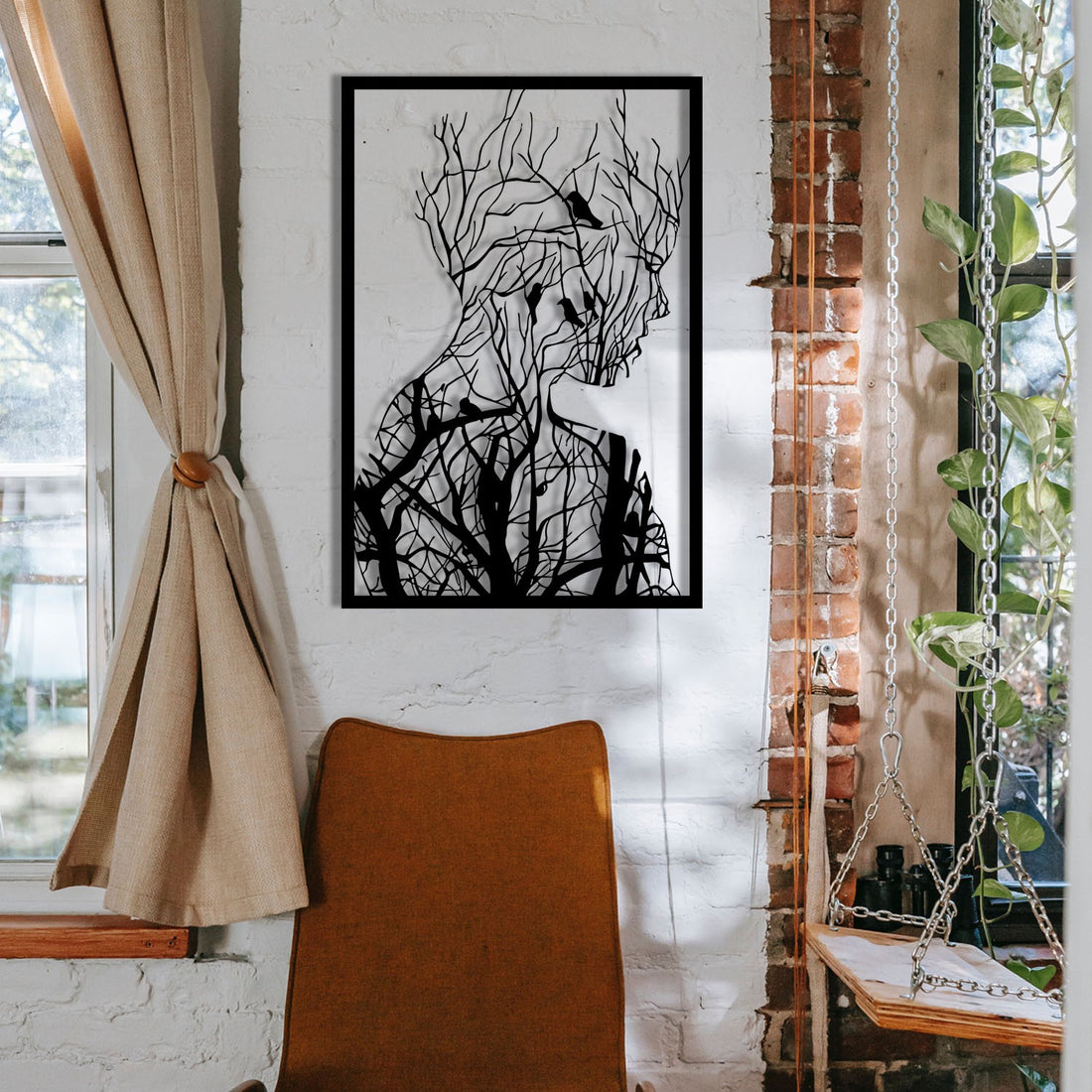 Accessoire mural en métal décoratif Arakan