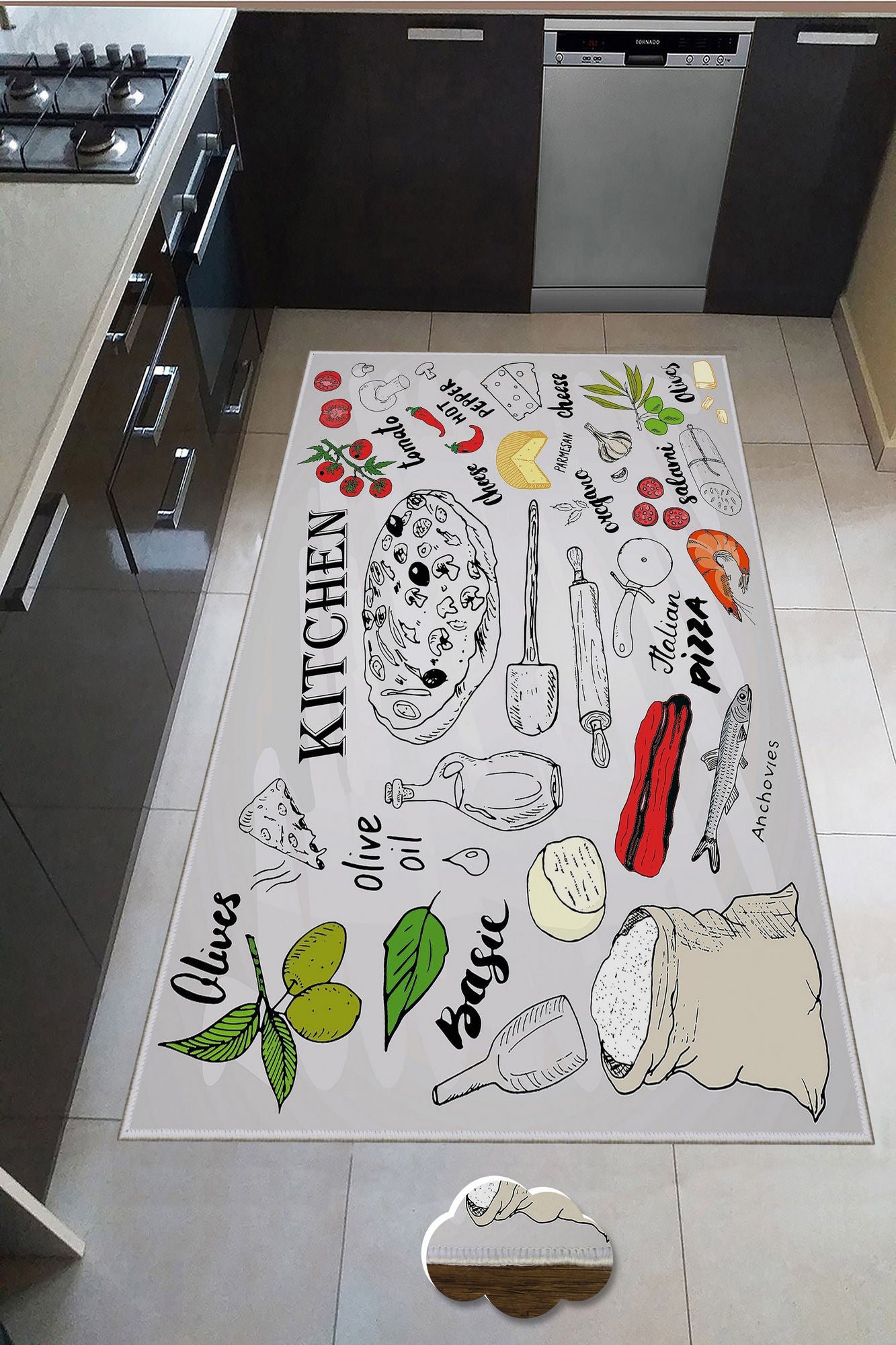 Tapis (50 x 80) Wookece234