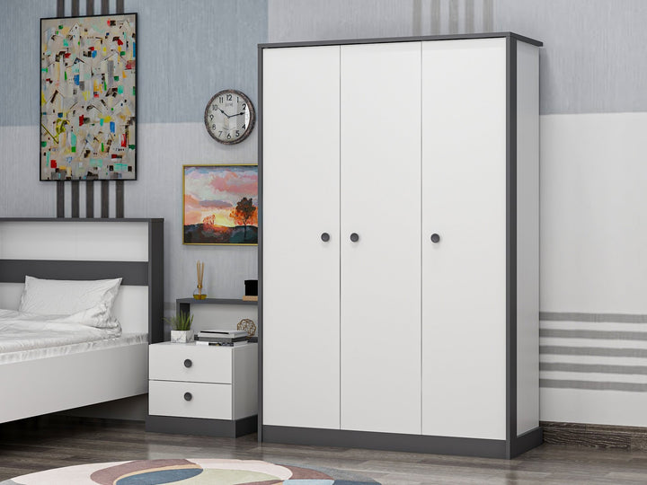 Garde-robe Life - White, Anthracite