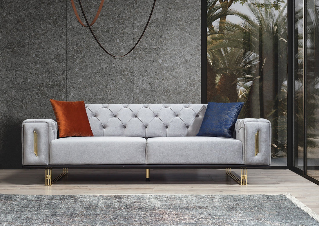 Cizgi Canapé 3 Places Gris