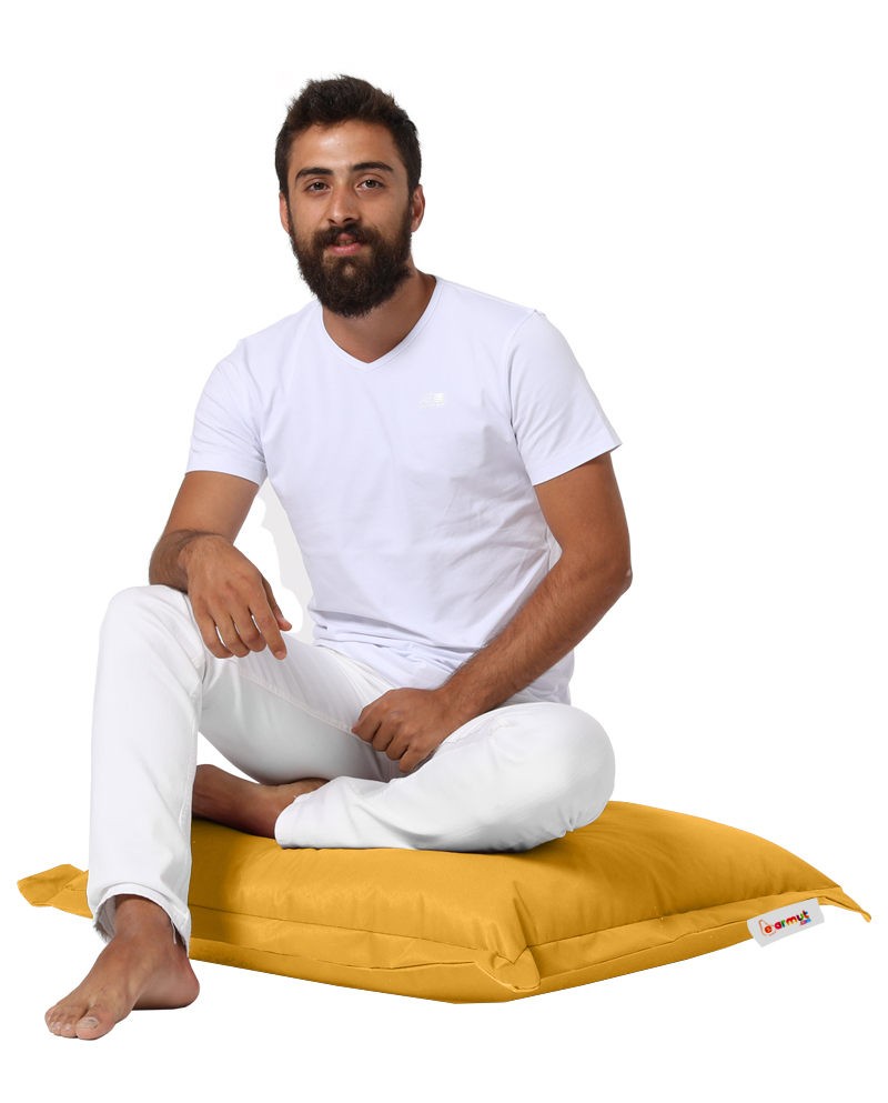 Coussin de jardin Cushion Pouf 70x70 - Yellow