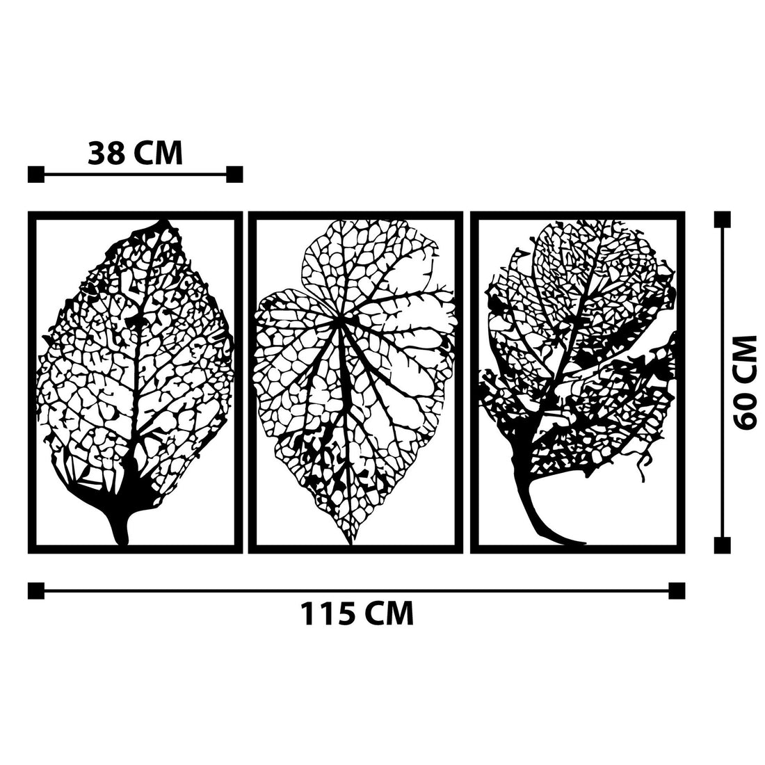 Accessoire mural en métal décoratif Saye