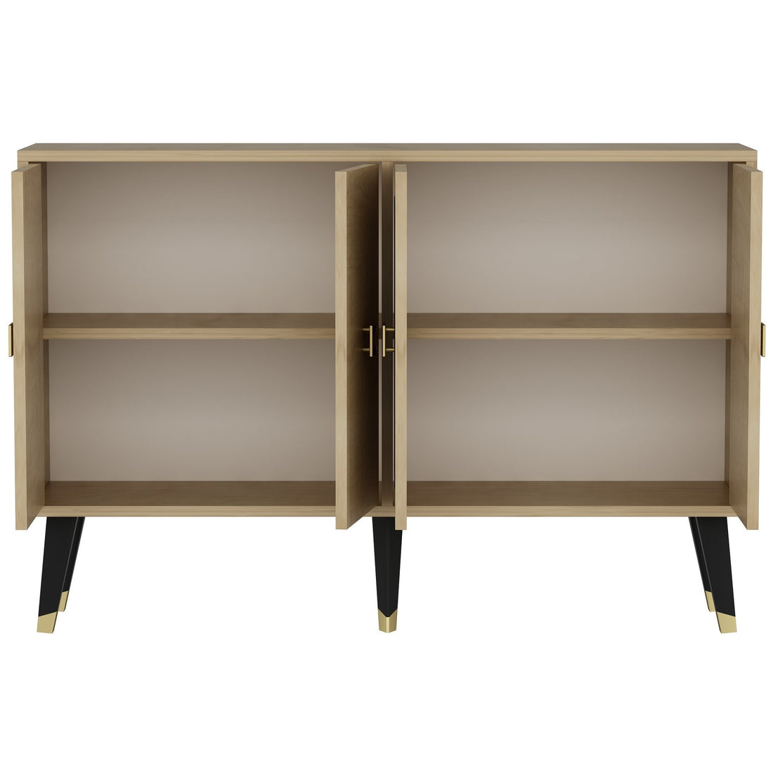 Console Ahart - Sapphire Oak, Gold