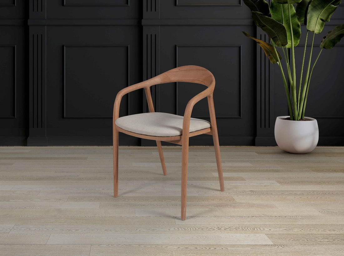 Chaise en bambou et lin albero