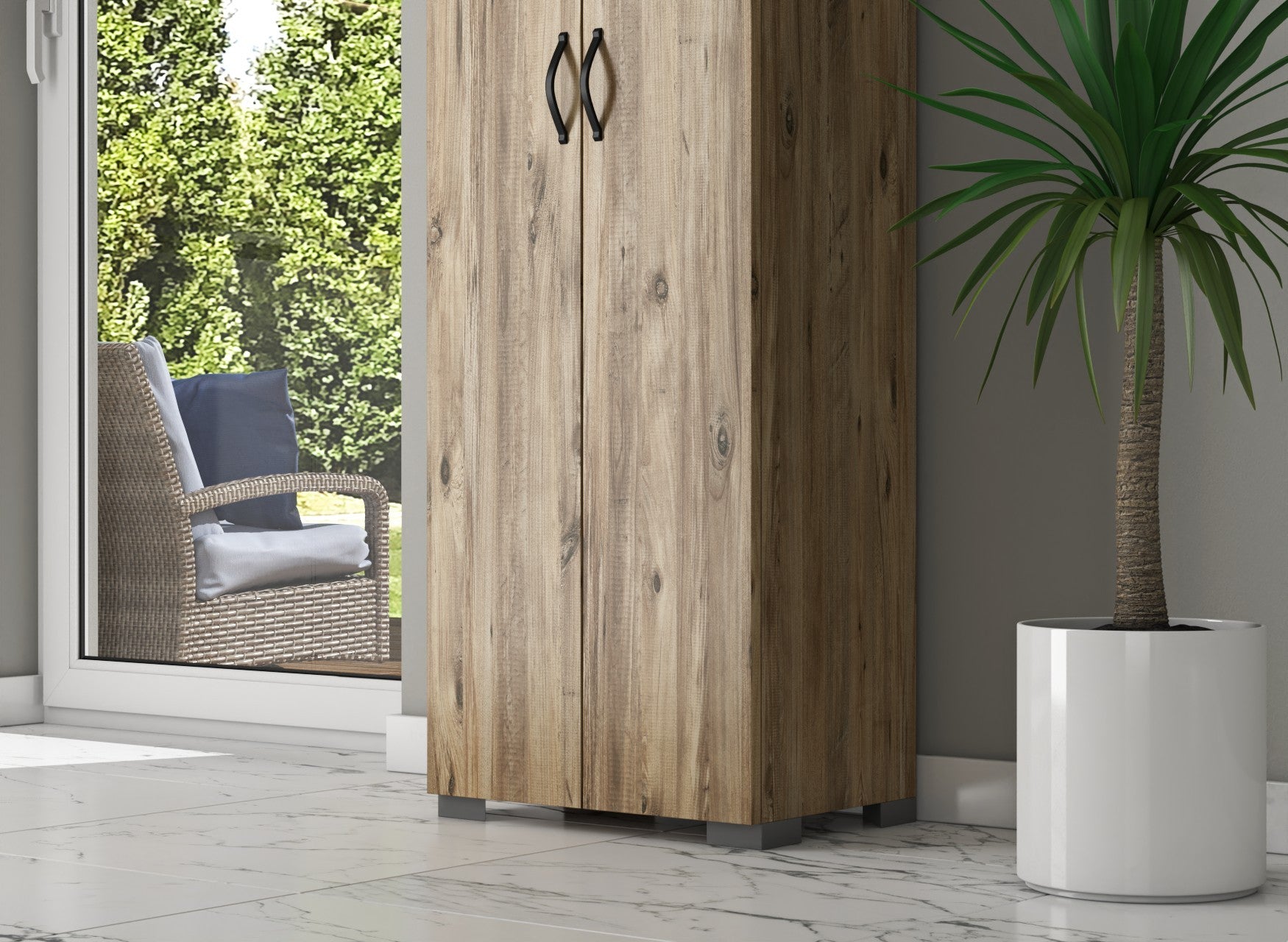 Armoire à plusieurs usage 2 Kapak 8 Raf - Atlantic Pine