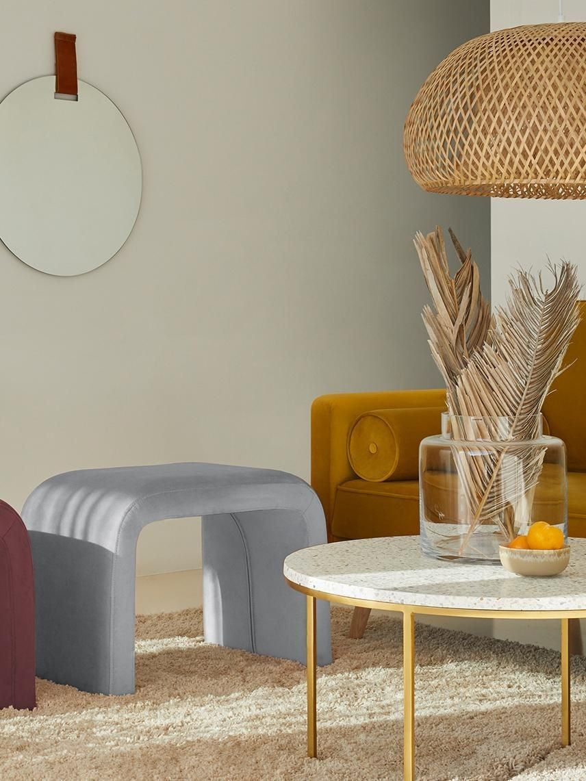 Tabouret en velours Sadiqué