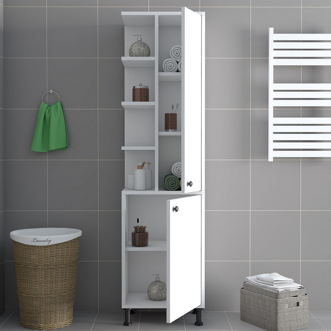 Armoire à plusieurs usage Lina 2 Multi Purpose Cabinet - White