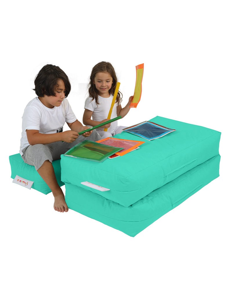 Pouf de jardin Kids Double Seat Pouf - Turquoise