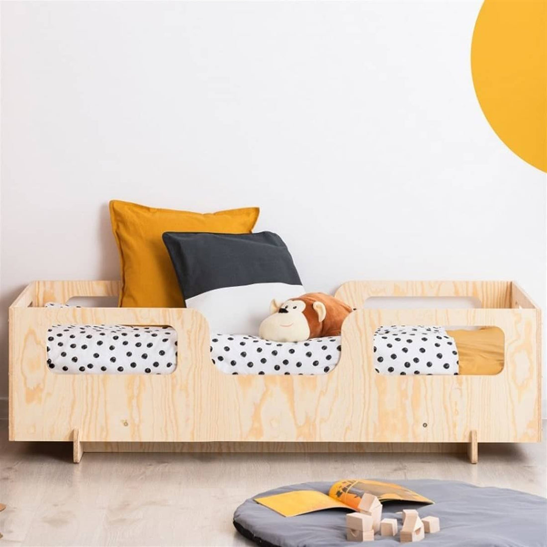Lit cabane enfant Mocha ,bois 90x190cm