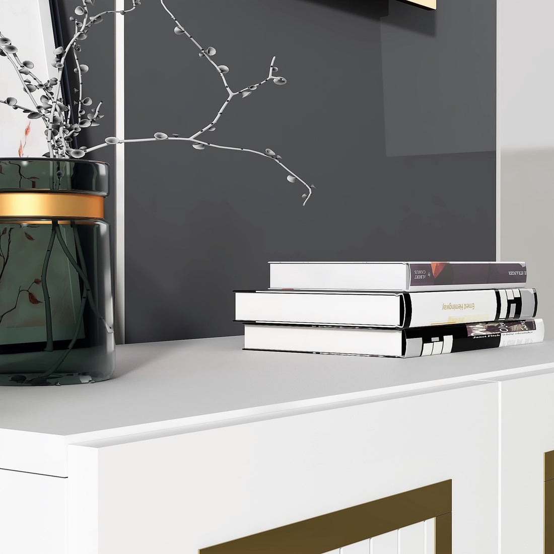 Console Capri - White, Gold