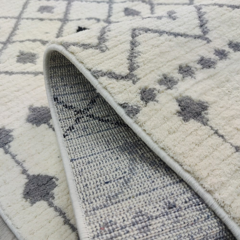 Tapis (80 x 150) Meta 1551A - White, Grey