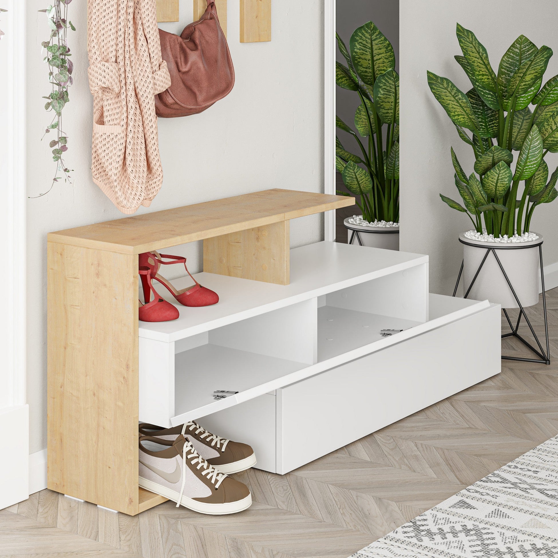 Support d'entrée Ramda - Oak