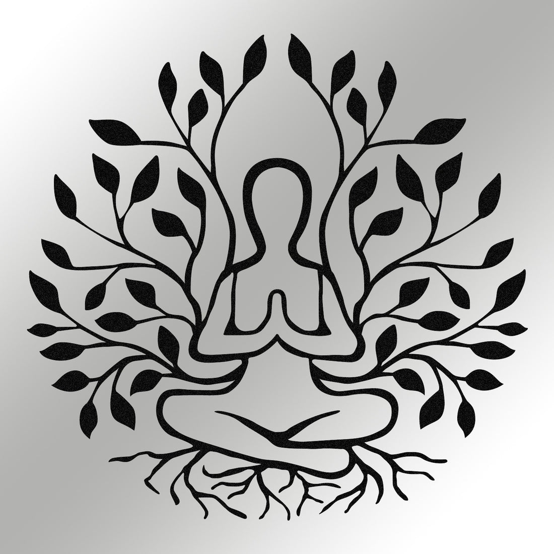 Accessoire mural en métal décoratif Yoga