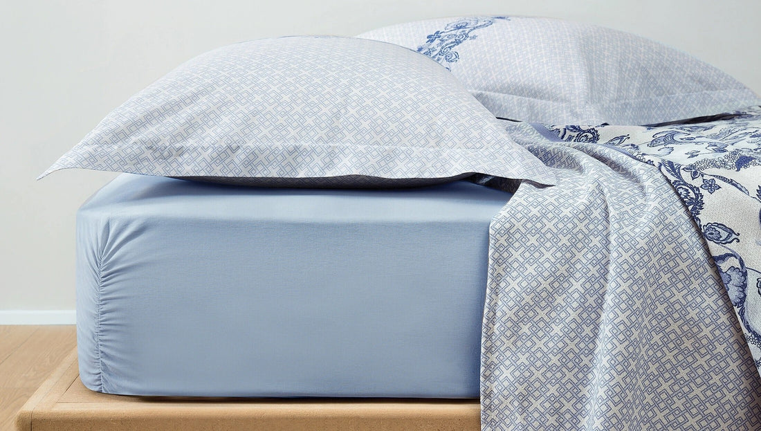 Marinella Ensemble Couvre Lit Bleu