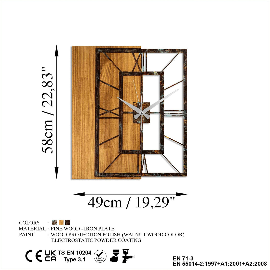 Accessoire mural en bois décoratif Willow - 382-A