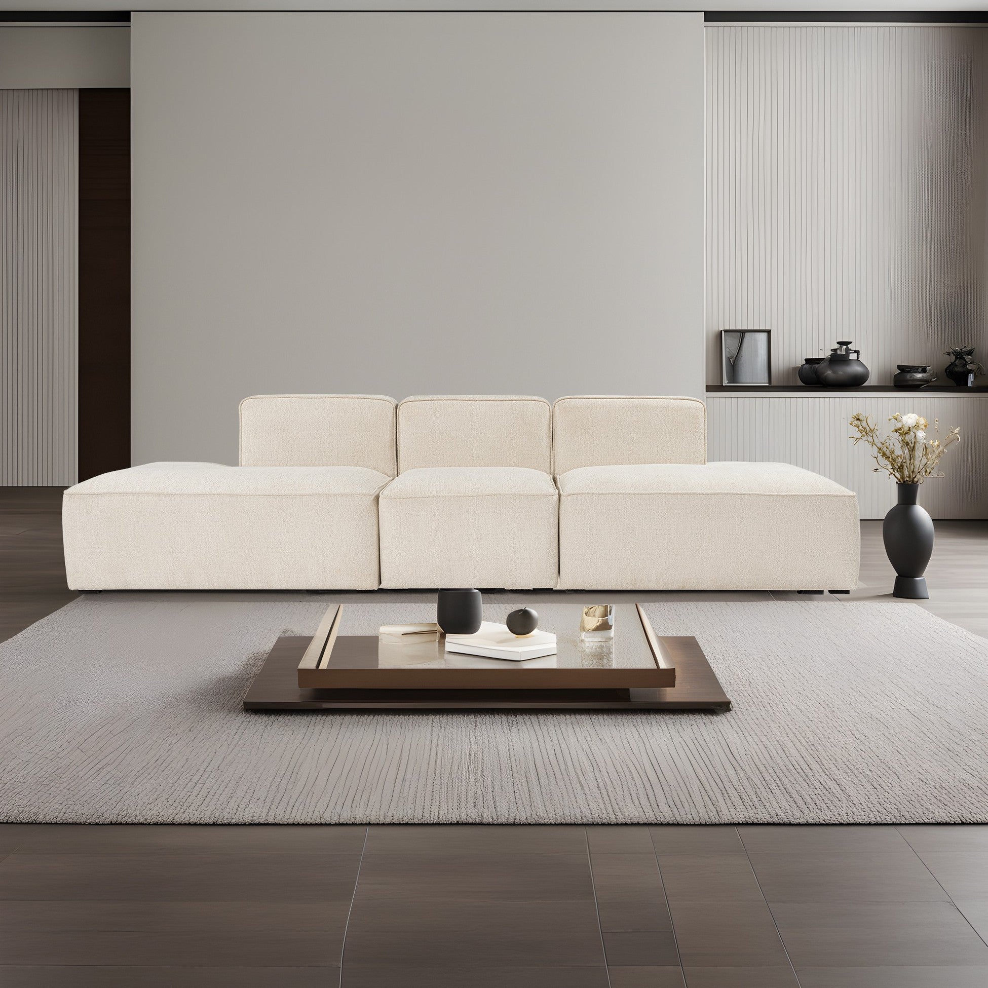 Canapé d'angle More M(M4-M1-M3) - Cream