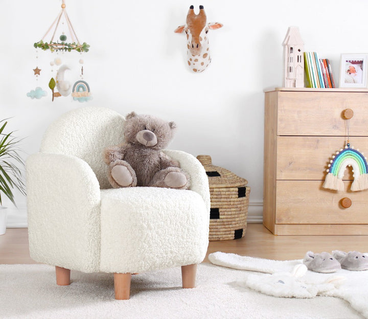 Chaise à oreilles pour enfants Moylo - White