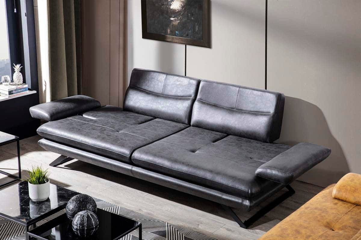 Polo Anthracite Canapé Trois Places