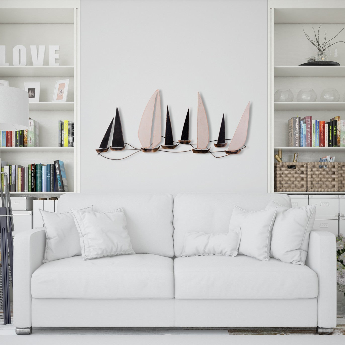 Accessoire mural en métal décoratif Ocean