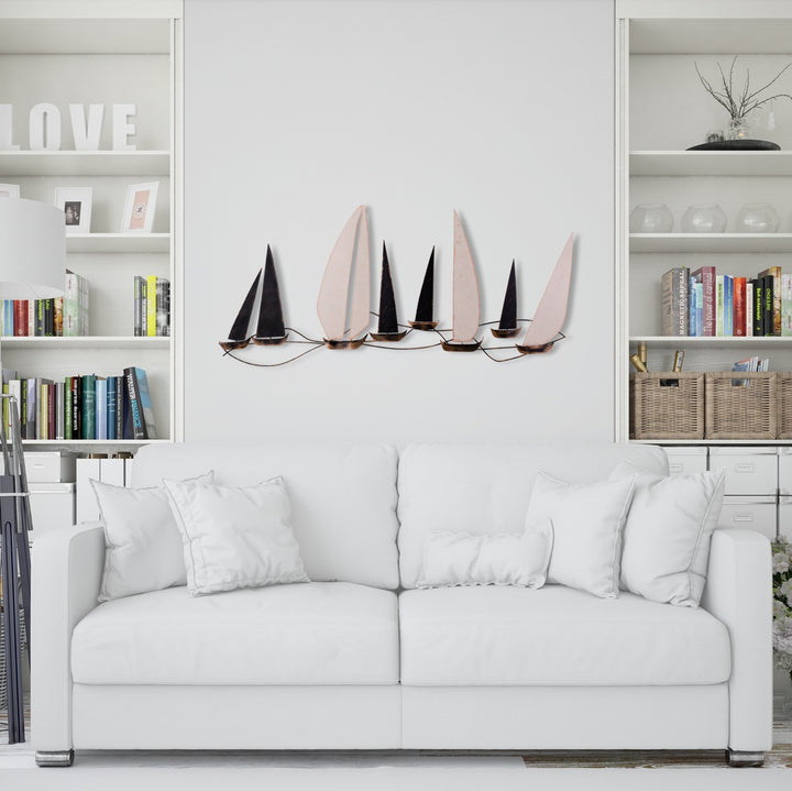 Accessoire mural en métal décoratif Ocean