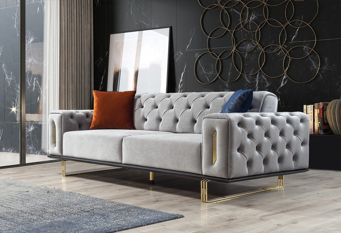 Cizgi Canapé 3 Places Gris