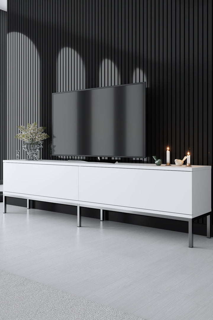 Ensemble de meubles de salon Lord - White, Silver