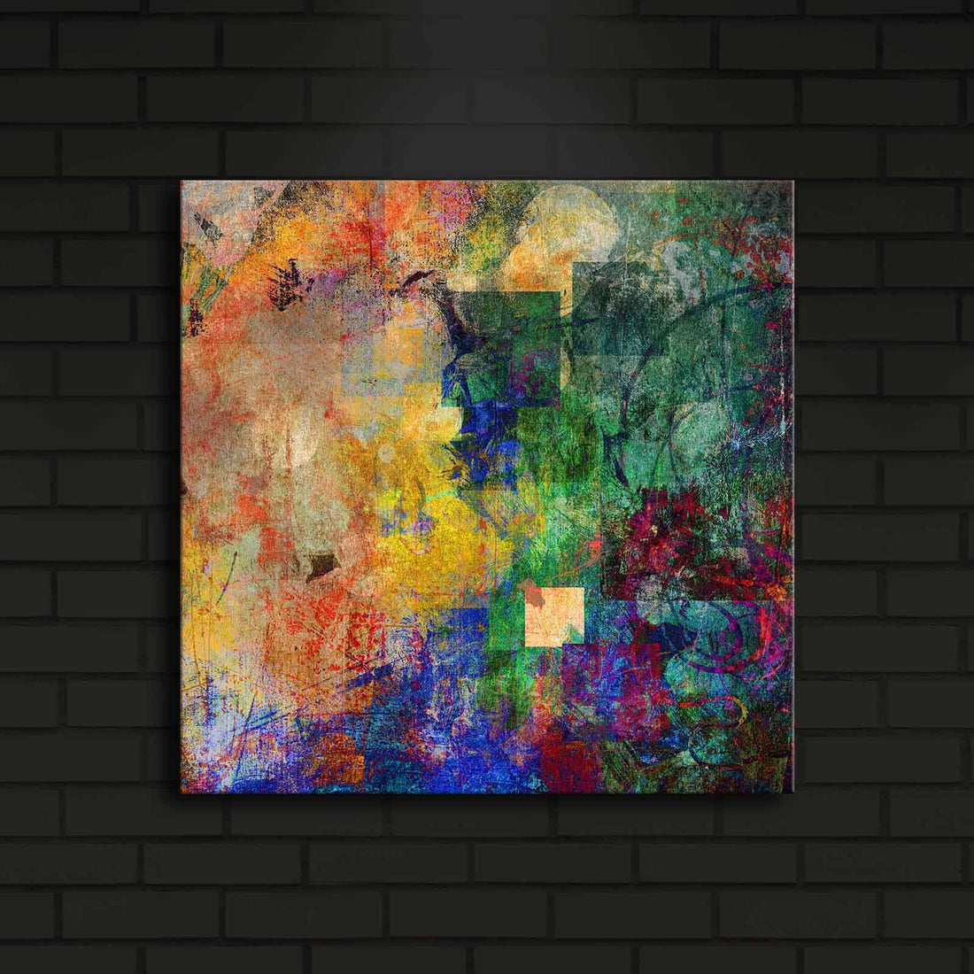 Peinture de toile éclairée à LED décorative 4040İACT-1