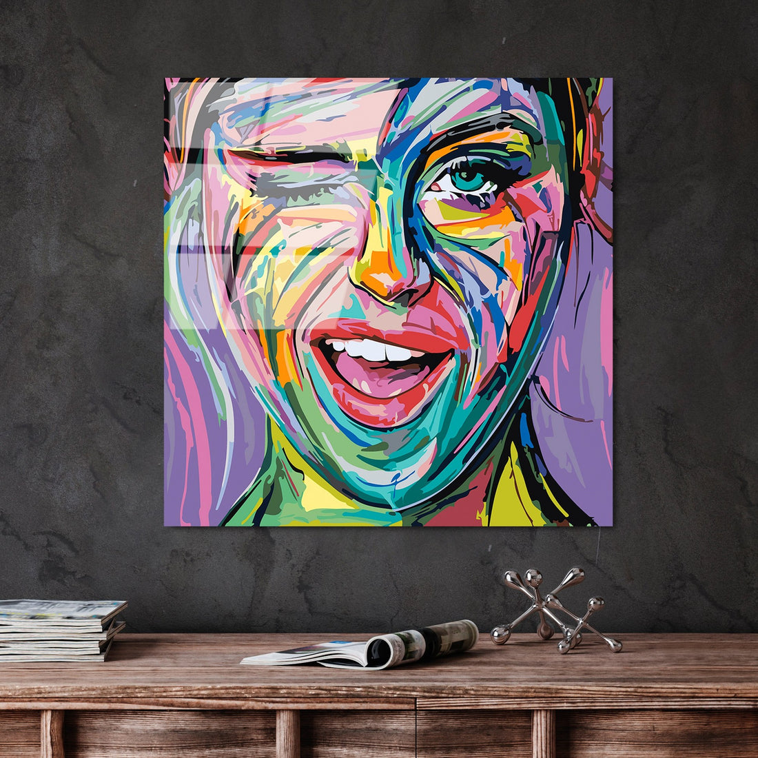 Peinture en verre trempé décoratif UV-845 - 50 x 50