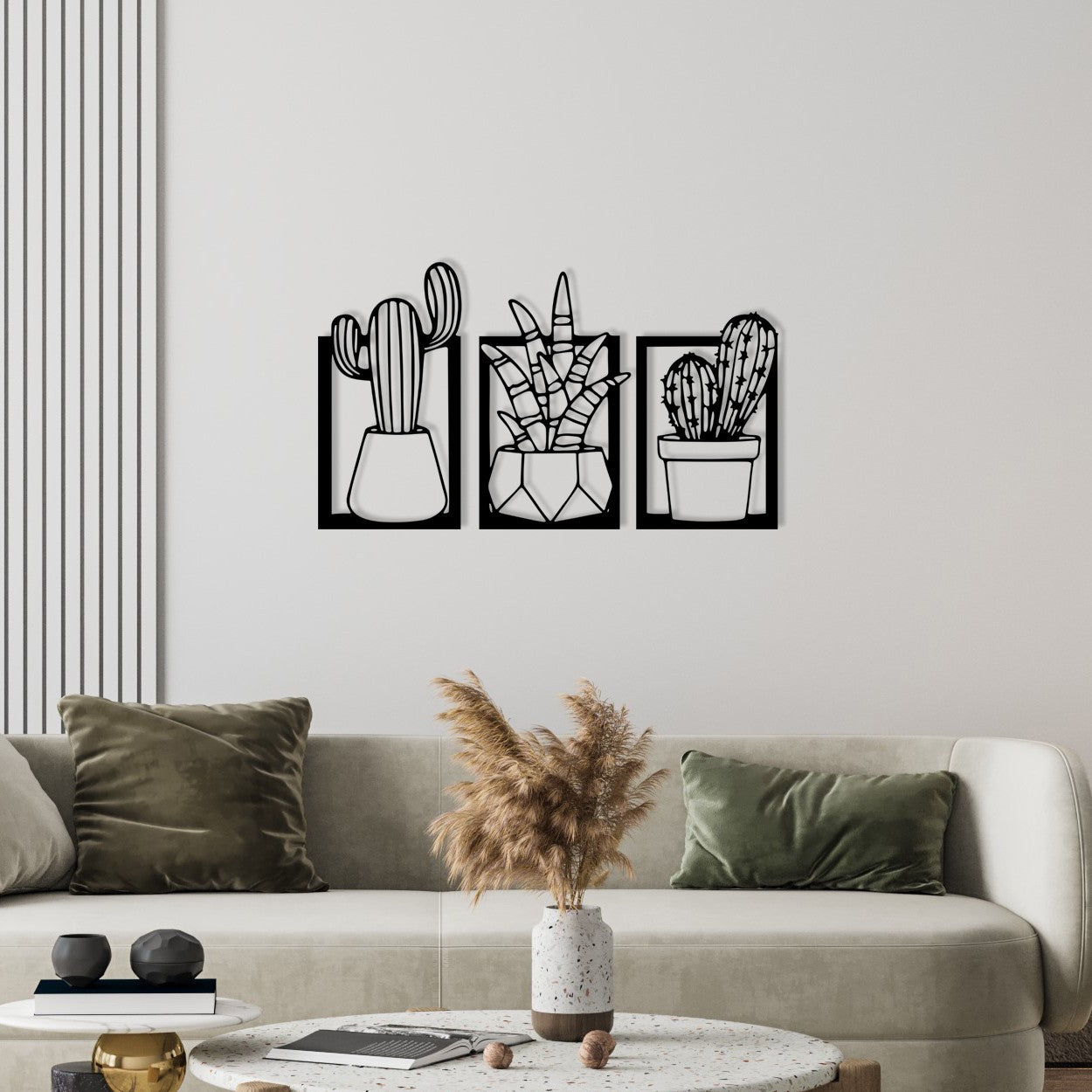 Accessoire mural en métal décoratif Nazen