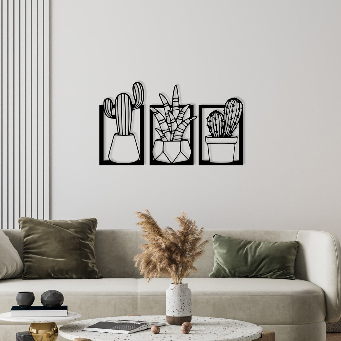 Accessoire mural en métal décoratif Nazen