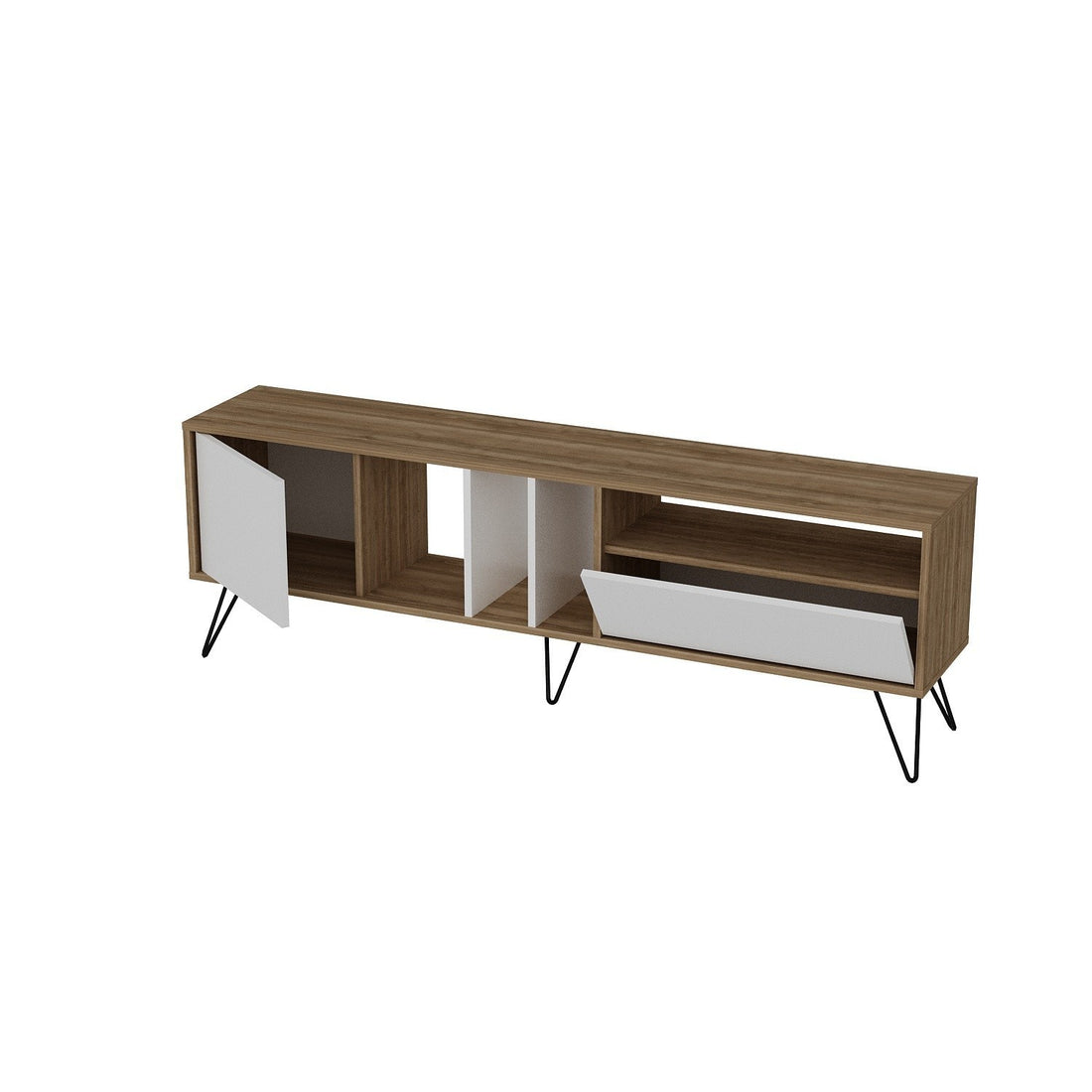 Meuble TV Mistico (180) - Walnut, White