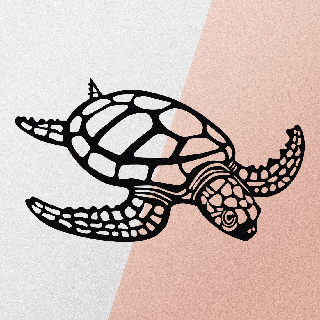 Accessoire mural en métal décoratif Caretta Caretta