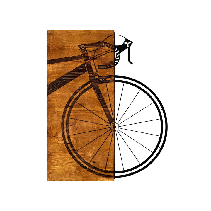 Accessoire mural en bois décoratif Bisiklet