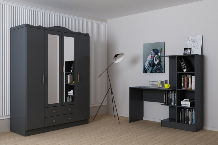Ensemble de chambres jeunes Lavinia 004 - Anthracite
