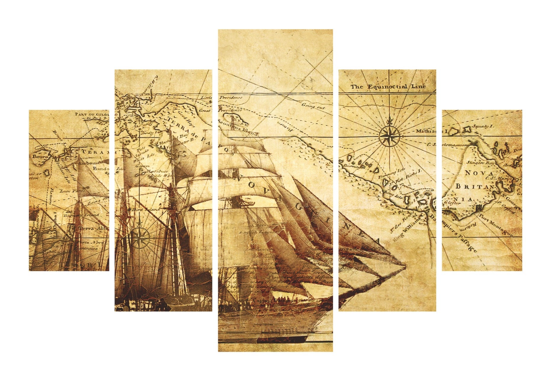 Peinture décorative MDF (5 pièces) ST001